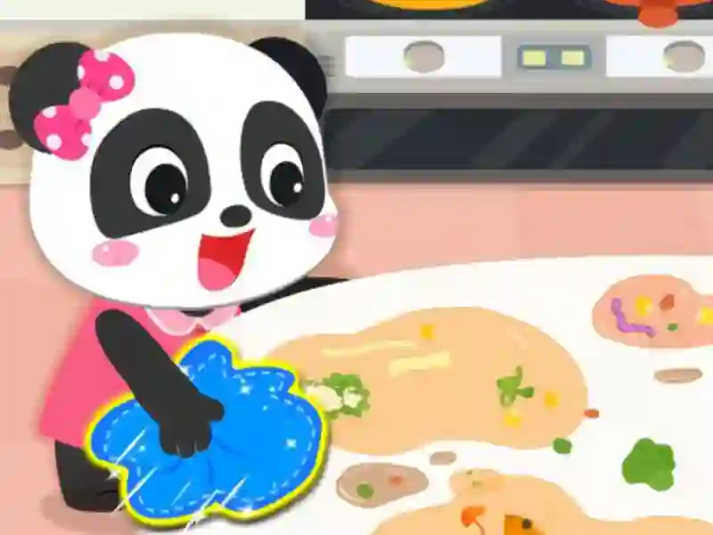 Igra Baby Panda Cleanup online