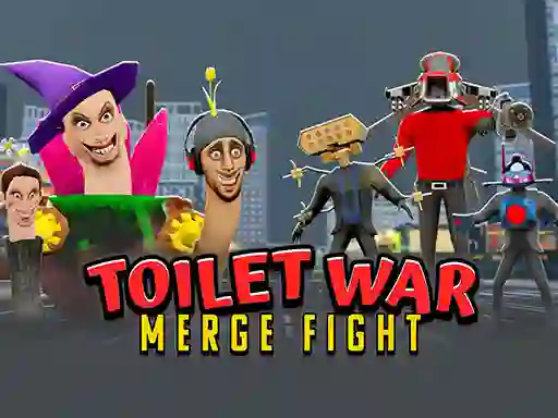 Igra Toilet War: Merge Skibidi online