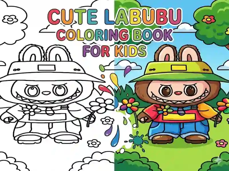 Igra Cute Labubu Coloring Book for Kids online