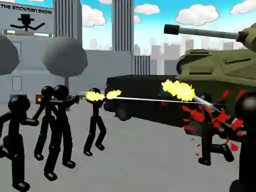 Igra Stickman City Shooting 3d online