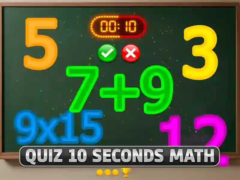 Igra Quiz 10 Seconds Math online