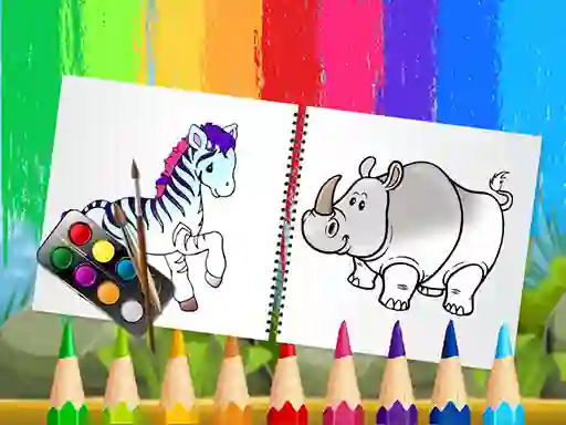 Igra Funny Animals Coloring Book online