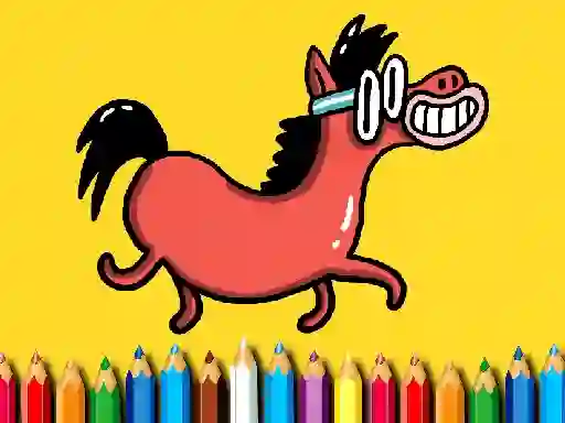 Igra Back To School: Pony Coloring Book online