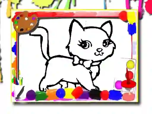 Igra Sweet Cats Coloring online