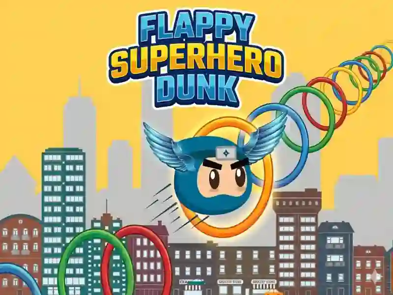 Igra Flappy Superhero Dunk online