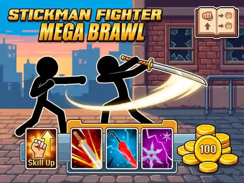 Igra Stickman Fighter Mega Brawl online