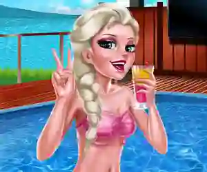 Igra Ice Queen Pool Day online