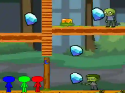 Igra StickMan Bros Vs Zombies online