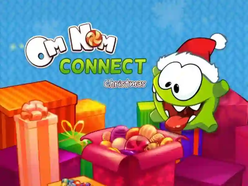 Igra Om Nom Connect Christmas online