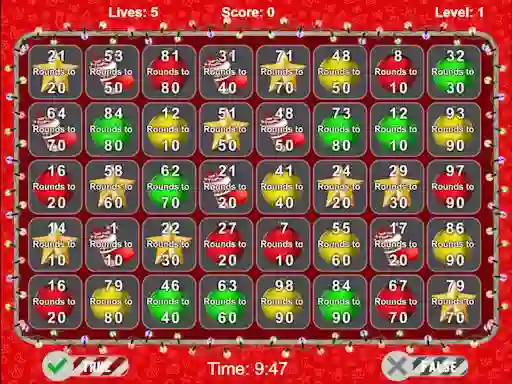 Igra Christmas Number Crunch Rounding online