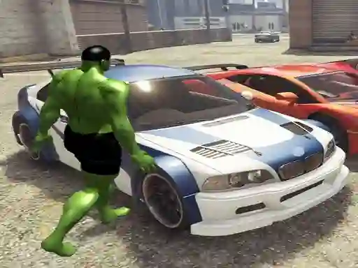 Igra Chained Car vs Hulk online