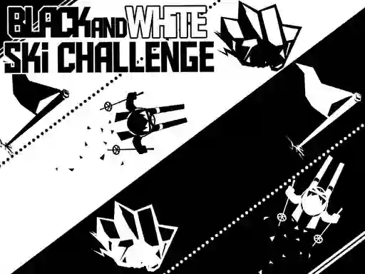 Igra Black and White Ski Challenge online