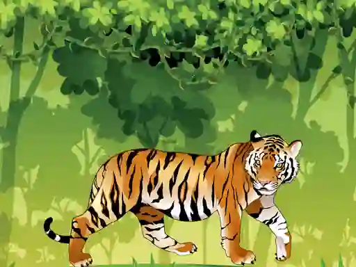 Igra Angry Tiger Coloring online
