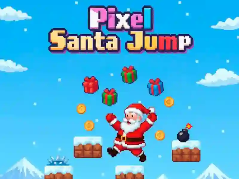 Igra Pixel Santa Jump online
