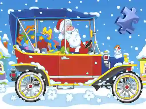 Igra Christmas Cars Jigsaw online