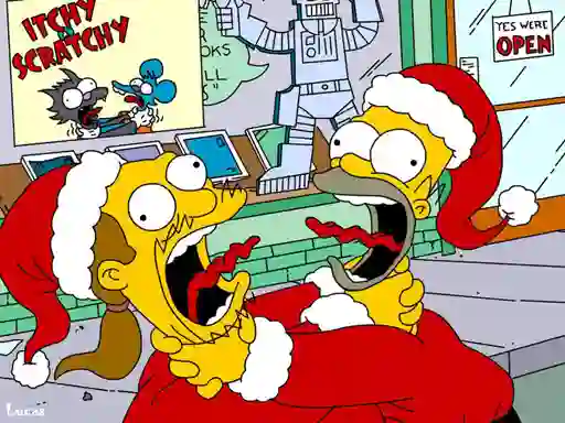 Igra Simpsons Christmas Jigsaw Puzzle online