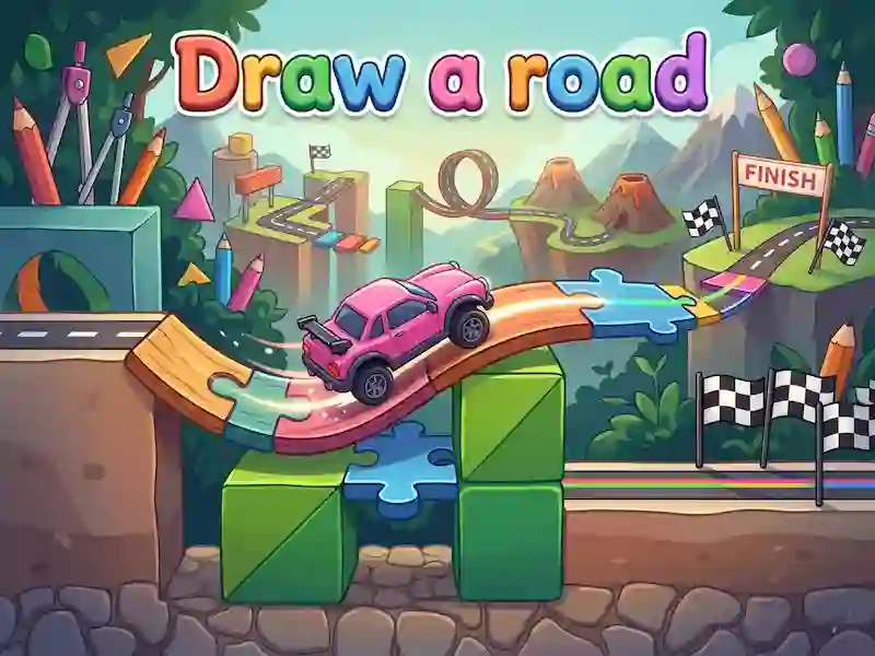 Igra Draw a road online