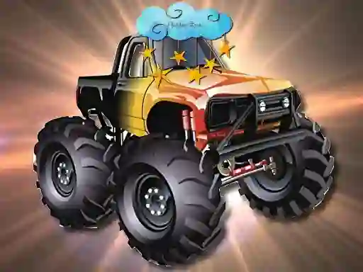 Igra Cartoon Trucks Hidden Stars online