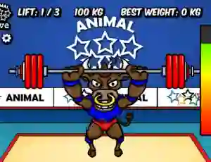 Igra Animal Olympics Weight Lifting online
