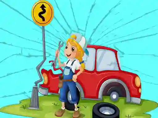 Igra Broken Cars Jigsaw online