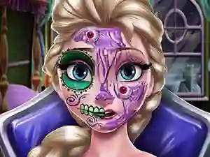 Igra Elsa Scary Halloween Makeup online