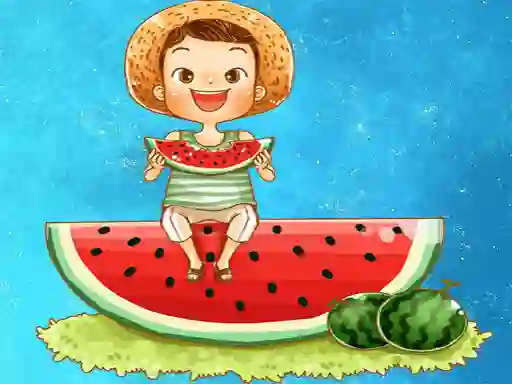 Igra Watermelon and Drinks Puzzle online