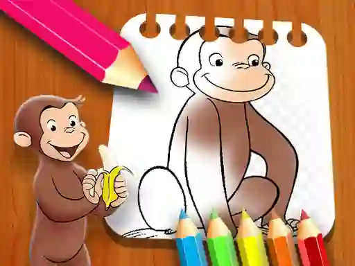 Igra Curious George Coloring Book online