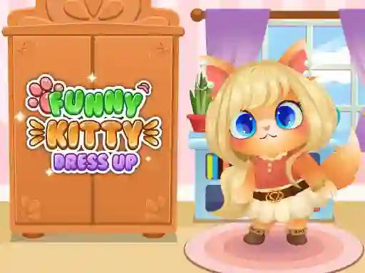 Igra Funny Kitty Dress Up online
