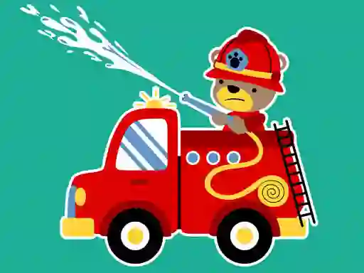 Igra Animal Firetrucks Match 3 online