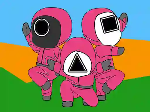 Igra Squid Coloring Book online