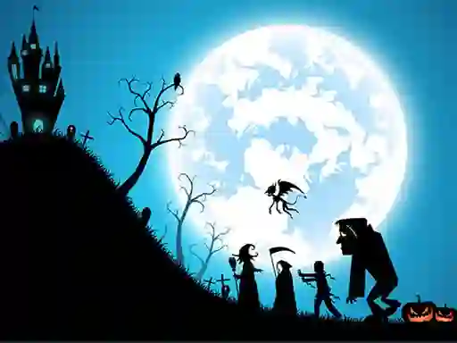 Igra Happy Halloween Jigsaw online