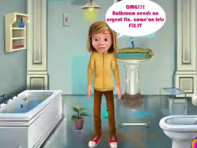 Igra Riley Bathroom Cleaning online