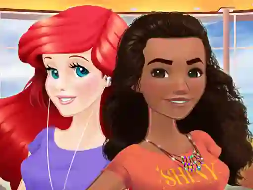 Igra Ariel and Moana Princess on Vacation online