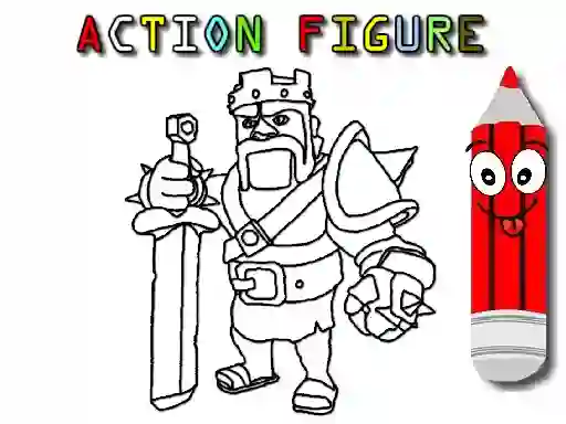 Igra Back To School: Action Figure Coloring online