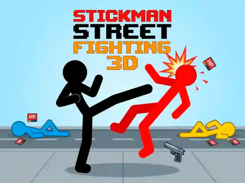 Igra Stickman Street Fighting 3d online