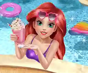 Igra Mermaid Princess Pool Time online