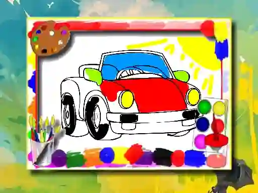 Igra Cartoon Cars Coloring Book online