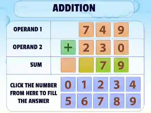 Igra Addition Practice online