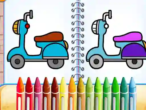Igra Cute Bike Coloring Book online