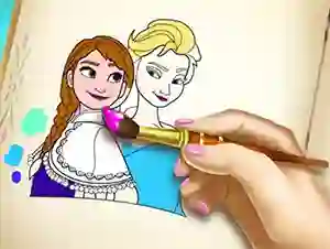 Igra Ice Kingdom Coloring Book online