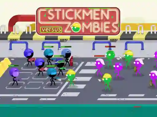 Igra Stickmen Versus Zombies online