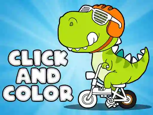 Igra Click And Color Dinosaurs online