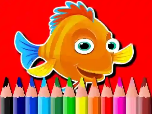 Igra Back To School: Fish Coloring Book online