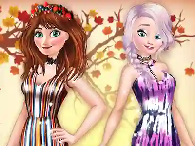 Igra Princesses BFFs Fall Party online