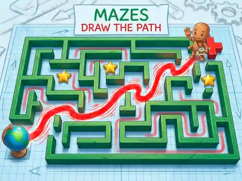 Igra Mazes Draw The Path online