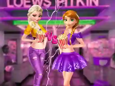 Igra Ellie and Annie Movie Night online
