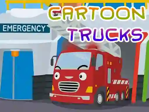 Igra Cartoon Trucks Jigsaw online
