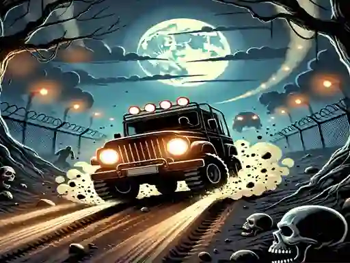 Igra Racing Car Destroying Zombie online