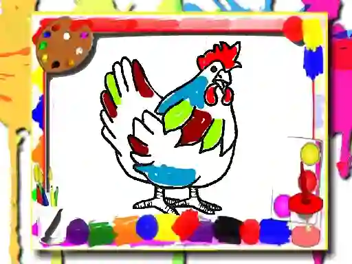 Igra Chicken Coloring Book online