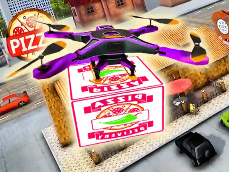 Igra Drone Pizza Delivery Simulator online